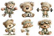 Teddy Bear Sports Clipart, an Illustration by Daily.Designs (Thumbnail 7 of 7)