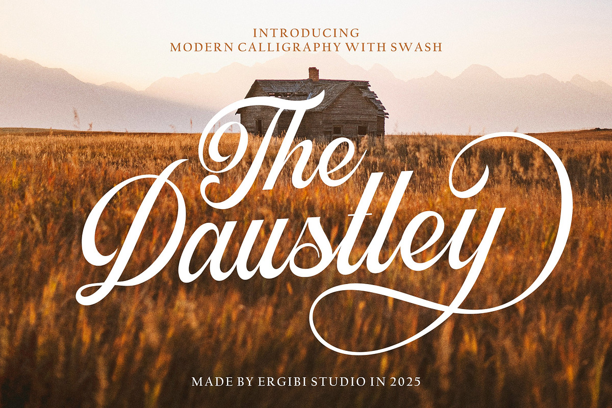 Daustley - Modern Calligraphy, a Font by ErgibiStudio (Photo 1 of 11)