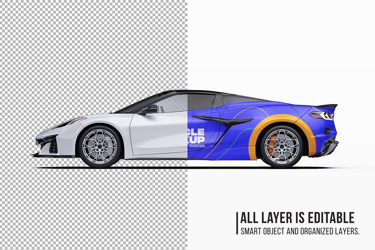 2026 Hyper Sport Convertible Set, an Advertising Mockup by Halal Graphic Studio (Photo 5 of 12)