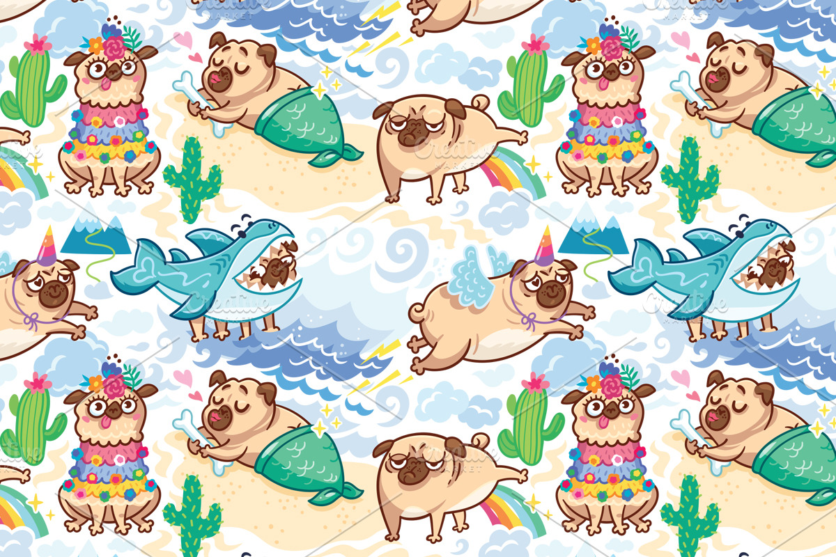 30 Fantasy Seamless Patterns, a Pattern Graphic by PenguinHouse (Photo 18 of 24)