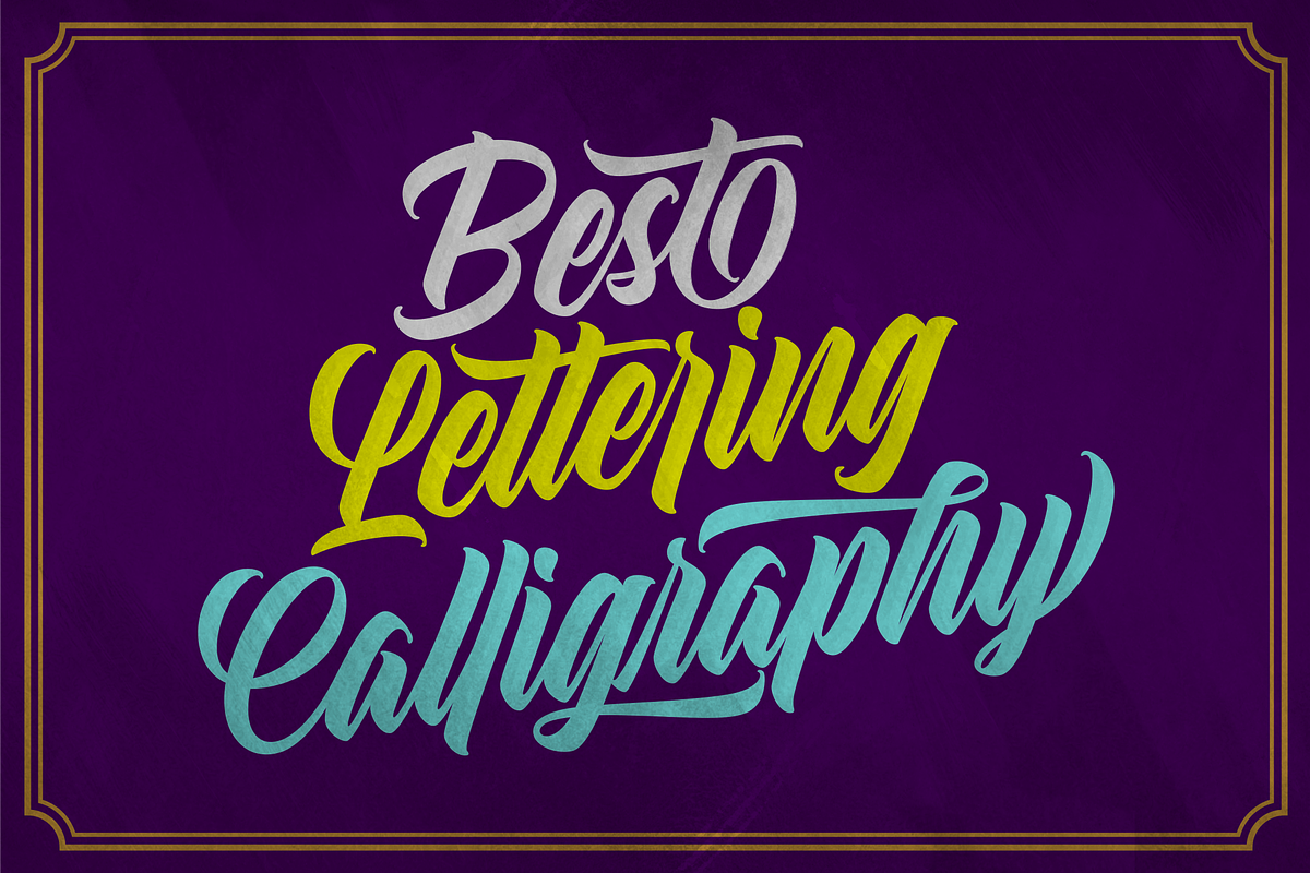 Lazybest Script Font, a Script Font by Naufal Labs (Photo 2 of 15)