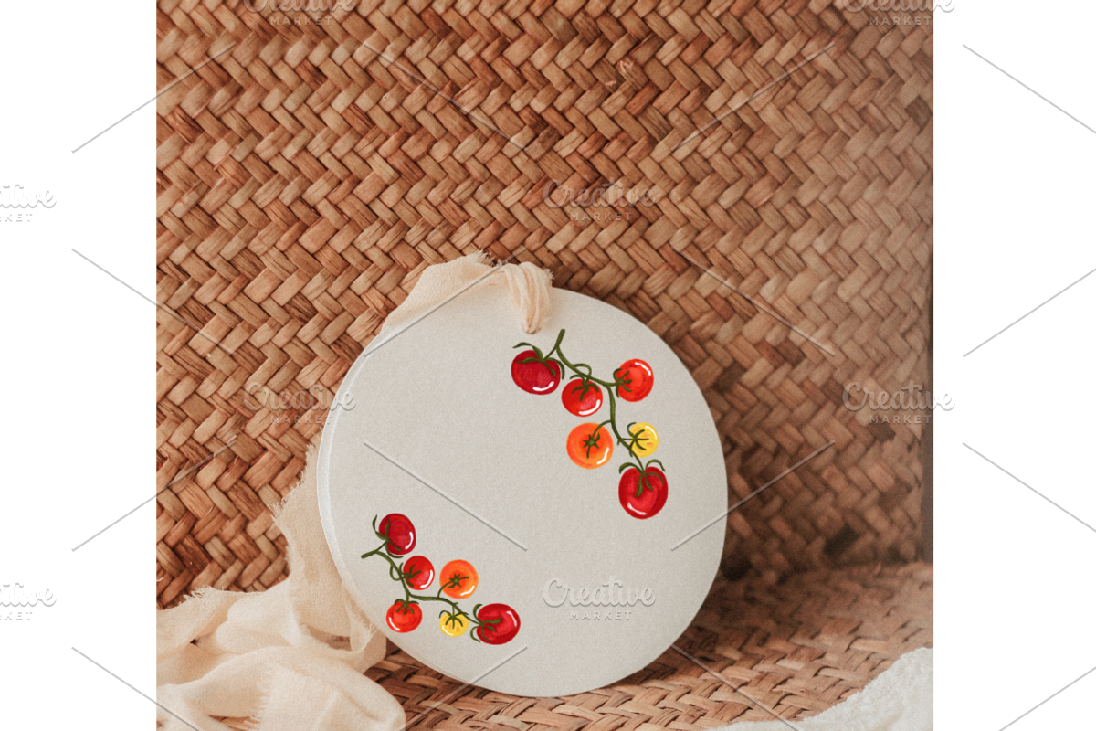 Oil Pastel Whimsical Tomatoes Set, a Food Illustration by Oleksandra Illustrates (Photo 11 of 16)