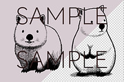 Australian Animals SVG Clipart, an Animal Illustration by Pawcasso's Portraits (Thumbnail 6 of 8)