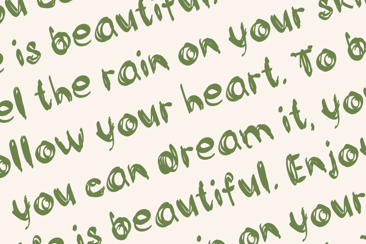 Flawed handwritten font, a Handwritten Font by MixedArt (Photo 3 of 5)