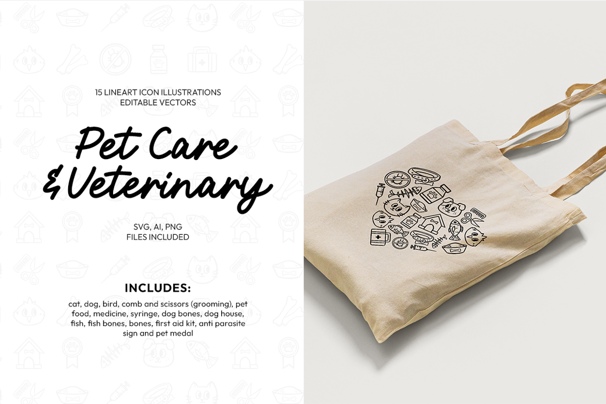 Hand Drawn Pets & Veterinary Pack, an Animal Illustration by Lillu (Photo 3 of 4)