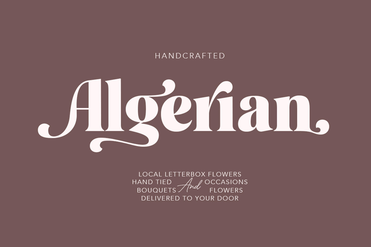 Floresta - Display Font, a Serif Font by Mulkan Nazir (Photo 7 of 15)