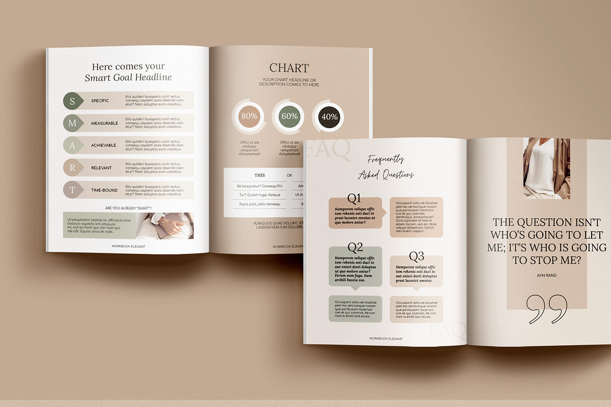 2in1 eBook+WorkBook for Course Eleg, a Magazine Template by Mirazz (Photo 6 of 10)