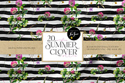 SUMMER CLOVER Watercolor Wildflowers, an Illustration by Inna Sinano (Thumbnail 14 of 17)