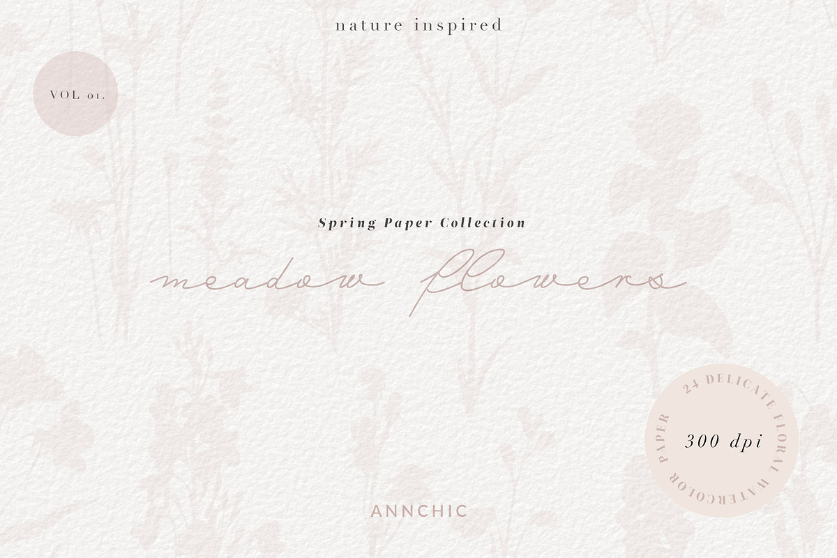 Meadow flowers - Digital art paper, a Texture Graphic by Anna Sokol (Photo 10 of 22)