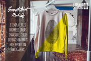 Sweatshirt Mock-Up, a Hoody Mockup by Freeman Studio (Thumbnail 1 of 6)