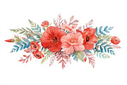 Spring Watercolor Flowers, an Illustration by jahid234 (Thumbnail 7 of 15)