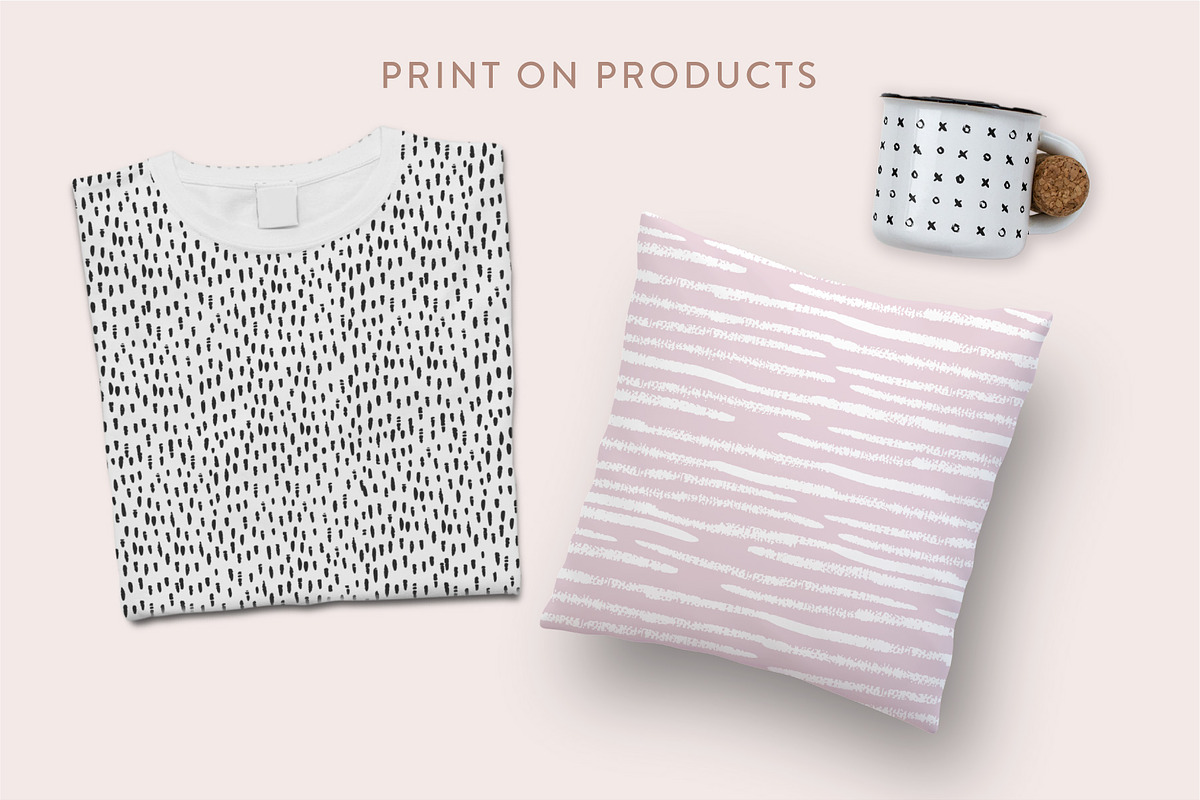 24 Hand Drawn Seamless Patterns, a Pattern Graphic by Type and Graphics Studio (Photo 3 of 7)