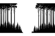 Forest Frame Silhouette SVG Bundle, an Illustration by jahid234 (Thumbnail 31 of 51)