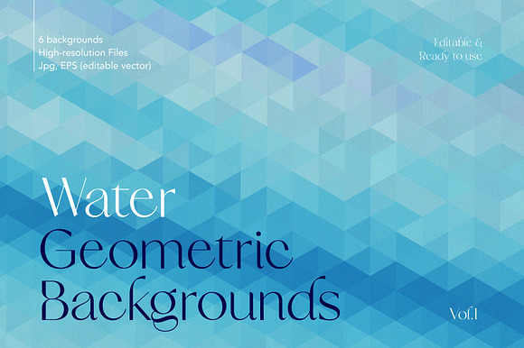 Water Geometric Background preview 8