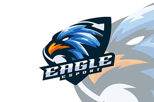 Eagle E-Sport Mascot Style.