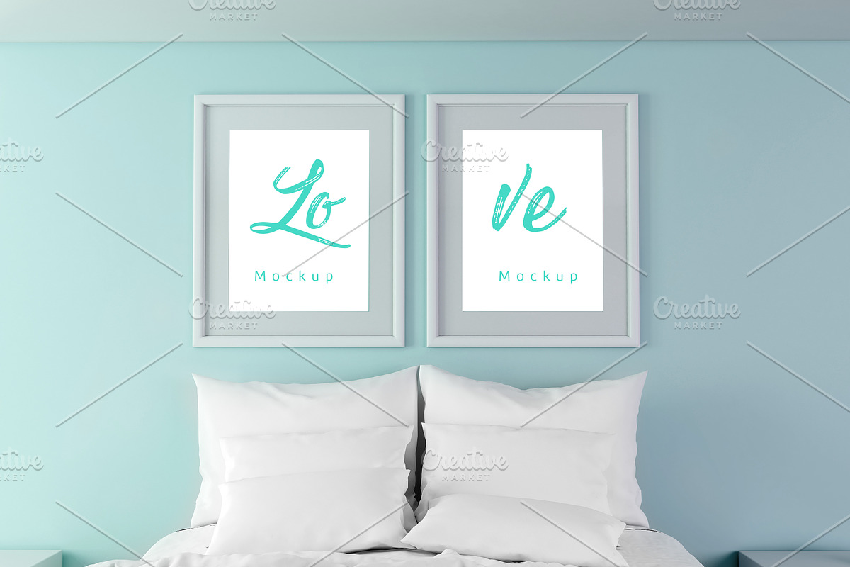 Bedroom,  Portrait Frame mockup psd, a Print Template by Milan Mockup (Photo 2 of 6)