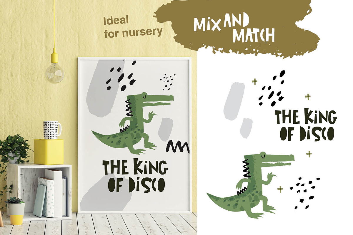 Dancing animals. Graphic set, an Animal Illustration by Maru_art (Photo 4 of 11)