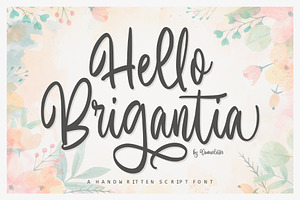 Hello Brigantia - Handwritten Font