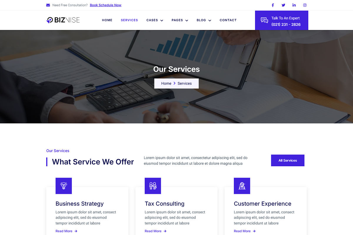 Business Consult Elementor Template, a Landing Page Template by MasterDesigns (Photo 2 of 9)