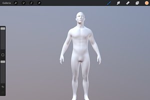 3D Model Male For Procreate App