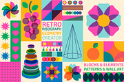 Retro Risograph Geometry Creator, an Object Graphic by Julia Dreams (Thumbnail 1 of 10)