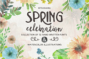 Spring Celebration, a Script Font by Anna Ivanir (Thumbnail 1 of 7)