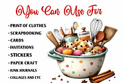 Christmas Baking Clipart Bundle, a Seasonal Illustration by fashionaddict (Thumbnail 6 of 7)