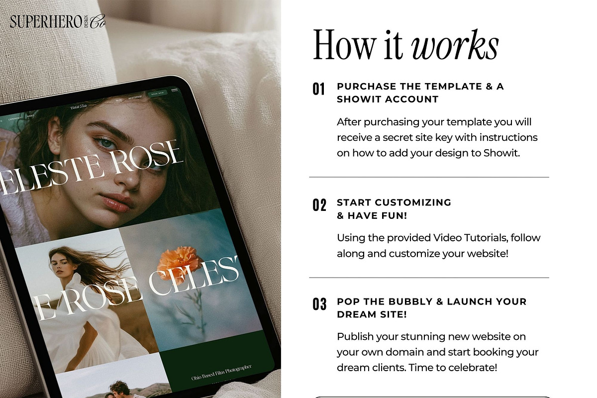 Luxury Photography Showit Website, a Websites & App Template by Superhero Design Co. (Photo 5 of 7)