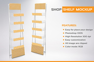Shop Shelf Mockup PSD