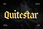 Quitestar – Modern Blackletter, a Blackletter Font by Typia Nesia (Thumbnail 1 of 12)