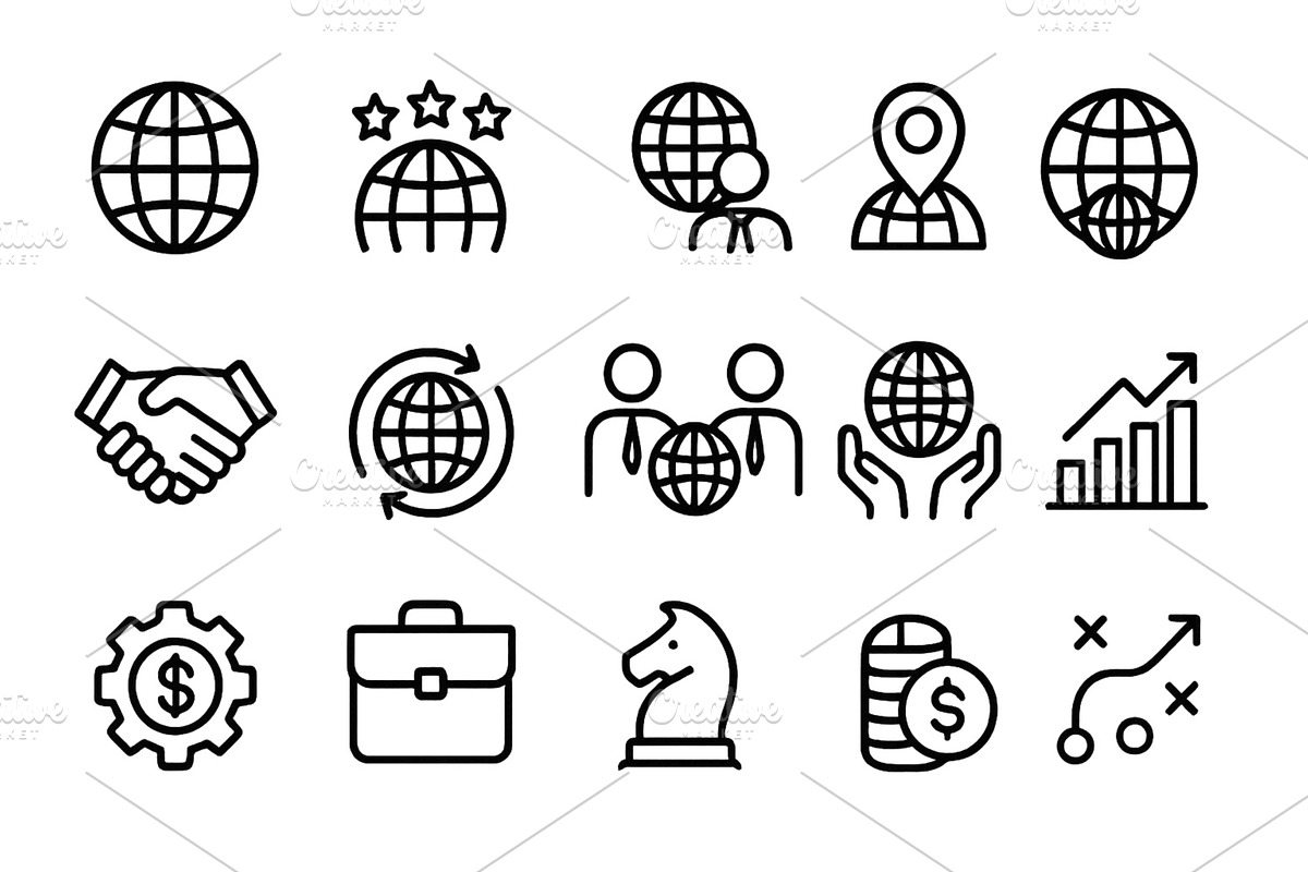 Collection of web icons illustrating, a Person Illustration by ZinetroN