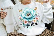Boho Floral Mama Mother's Day Png, an Illustration by Sublimation Artist (Thumbnail 2 of 9)