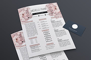 Floral CV template, a Resume Template by Chic templates (Thumbnail 4 of 4)