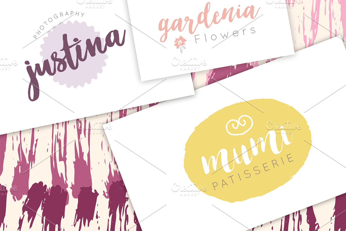 Feminine Logo Design Kit !, a Branding & Logo Template by Nordic.Arg (Photo 4 of 6)