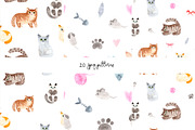 Cats and Dogs Patterns, a Pattern Graphic by Slastick (Thumbnail 2 of 7)