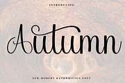 Autumn, a Handwritten Font by InermediaSTUDIO (Thumbnail 1 of 8)