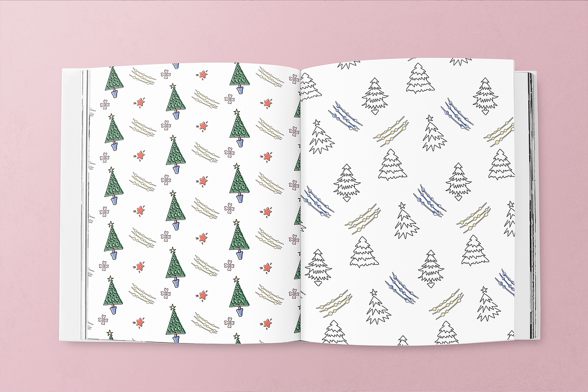 Winter Lollidays Doodle Patterns, a Pattern Graphic by maaariabouvier (Photo 8 of 19)
