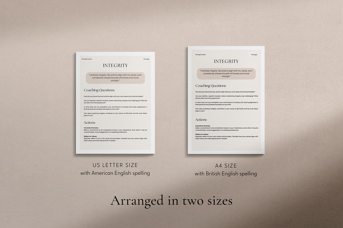 Strengths Flashcard Canva Templates, a Templates & Theme by Miri Campbell (Photo 6 of 8)