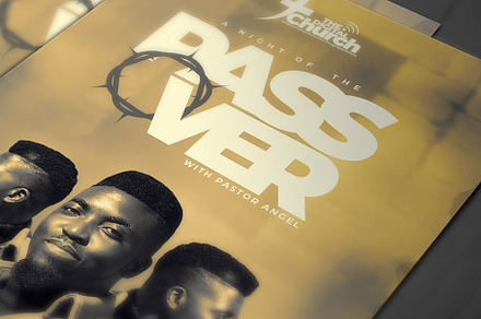 Passover flyer template PSD, a Flyer Template by church flyer templates
