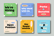 Job Hiring Social Media Template, a Social Media Template by MightyDesign (Thumbnail 2 of 8)