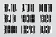 Pixel Condensed Pixelated Condensed, a Handwritten Font by gracetype_studio (Thumbnail 3 of 12)