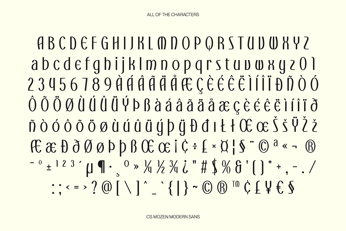 CS Mozen – Modern Sans Serif, a Sans Serif Font by Craft Supply Co. (Photo 8 of 8)
