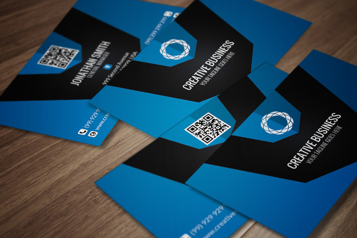 Modern Corporate Business Card CM017, a Business Card Template by annozio (Photo 1 of 4)