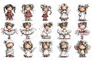 Whimsical Dolls Clipart Bundle, an Illustration by DreamPrint404 (Thumbnail 4 of 7)