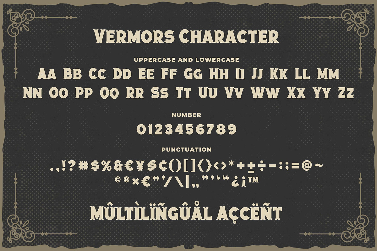 Vermors a Vintage Serif Font, a Blackletter Font by Blankids Studio (Photo 5 of 6)