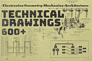 Technical Drawings | 600+ PNG, an Object Graphic by bbymedia.store