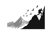 Adventure Hiking Silhouette Bundle, an Object Graphic by Designs_River (Thumbnail 5 of 16)