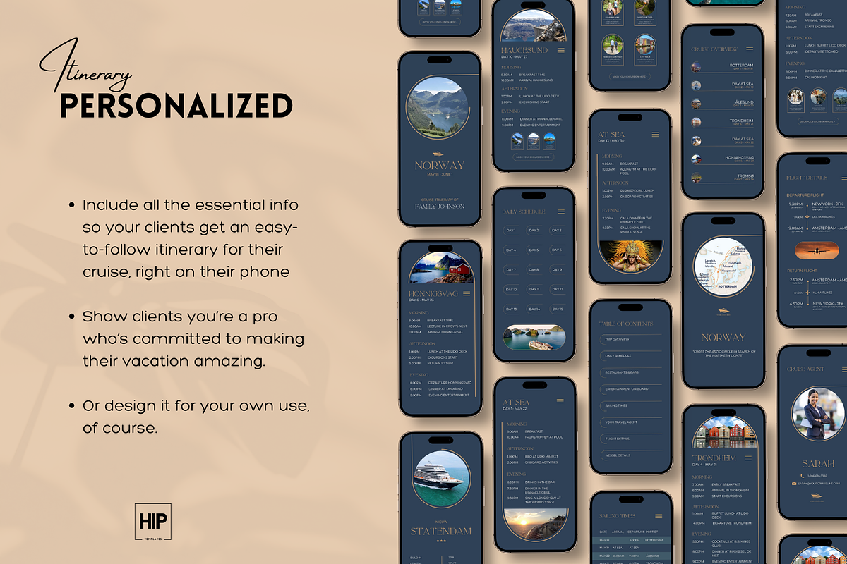 Customizable Mobile Cruise Itinerary, a Templates & Theme by Hip Templates (Photo 4 of 10)