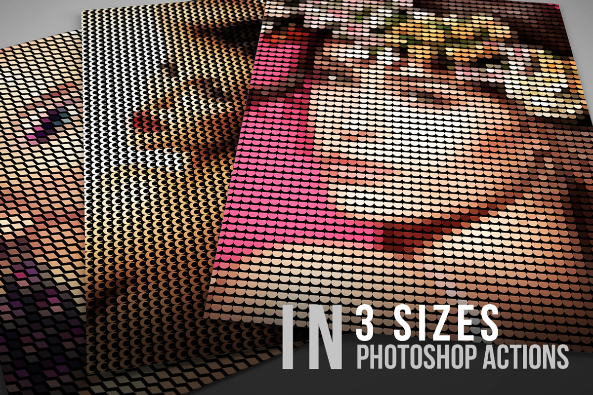 10 Geometric Photoshop Actions 01, an Action Add-On by MIIM (Photo 3 of 5)