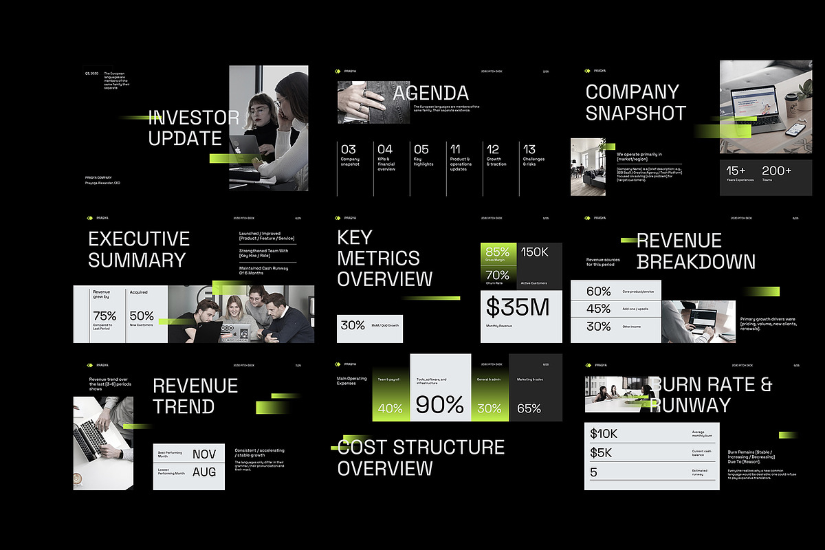 PRAGYA | Investor Update Deck PPT, a Presentation Template by Neermana (Photo 2 of 4)